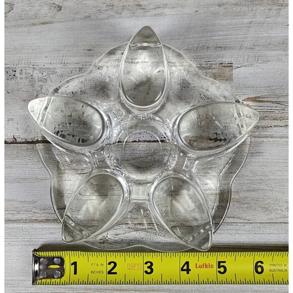 Thick Heat Resistance Glass Tea Light Votive Candle Warmer/Holder Flower Shaped - Picture 9 of 10